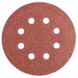 GRAPHITE Csiszolópapír, tépőzáras 125mm, K60, 8 lyukkal, 5db 55H940