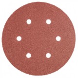 Graphite csiszolópapír, tépőzáras 150mm, k100, 5db., 6 lyukkal