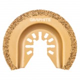 GRAPHITE Félkör keményfém vágólap kerámiához, multifunkciós géphez 64mm 56H064