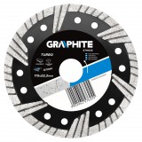 GRAPHITE Gyémánt vágókorong 115mm TURBO 57H625