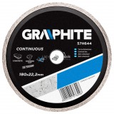 GRAPHITE Gyémánt vágókorong 180mm vizes 57H644