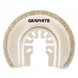 GRAPHITE HCS félkör vágólap kerámiához, multifunkciós géphez, 85mm, electroplated diamond powder 56H063