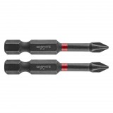 GRAPHITE Torziós ütvecsavarozó bit PH1x50mm, 2db 56H518