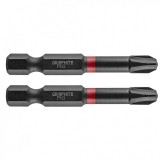 GRAPHITE Torziós ütvecsavarozó bit PH3x50mm, 2db. (56H520)