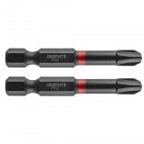 GRAPHITE Torziós ütvecsavarozó bit PH3x50mm, 2db 56H520