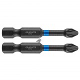 GRAPHITE Torziós ütvecsavarozó bit PZ2x50mm, 2db 56H522
