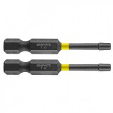 GRAPHITE Torziós ütvecsavarozó bit TX15 x 50 mm, 2db