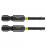 GRAPHITE Torziós ütvecsavarozó bit TX20x50mm, 2db 56H525