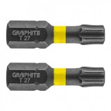 GRAPHITE Torziós ütvecsavarozó bit TX27x25mm, 2db. (56H515)