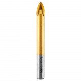 GRAPHITE Univerzális 4 élű üvegfúró, fa, műanyag, fém, kőzet, kerámia fúráshoz, 10mm 56H406