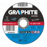 GRAPHITE Vágókorong fémhez 125x1.6x22mm, 41 A60-T-BF 57H700