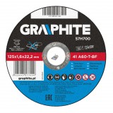 GRAPHITE Vágókorong fémhez 125x1.6x22mm, 41 A60-T-BF 57H700