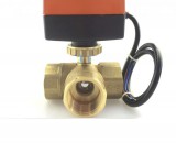 GRAVIKOL Zónaszelep 12V motoros 3 utas szelep 3 járatú szelep fűtés 1" belső menetes csatlakozó