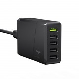 Green Cell 5 portos telefon töltő GC ChargeSource 5, 5 x USB 52W Ultra gyors és intelligens töltéssel CHARGC05