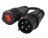 Green Cell Adapter piros 400V CEE 16A 400V 5P ? piros CEE 32A 5P elektromos autóhoz EVAK02