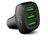 Green Cell CADGC01 3 x USB, 54 W Fekete autós töltő