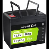 Green Cell CUBE LiFePO4 80Ah 12.8V 1024Wh lítium-vas-foszfát akkumulátor (LFPGC12V80AH)