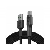 Green Cell GC PowerStream USB-A - MicroUSB adat és töltőkábel 2m fekete (KABGC17) (KABGC17) - Adatkábel