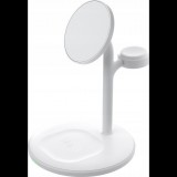 Green Cell MagScape Induktív Töltőállvány 3 Az 1-ben MagSafe IPhone, Apple Watch, AirPods MSST-GC-3IN1-W (MSST-GC-3IN1-W)
