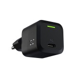 Green Cell PowerGaN USB-C Hálózati töltő - Fekete (33W) (CHARGC06)