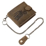 GREEN DEED "MOTOROS" Férfi pénztárca lánccal