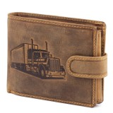 GREEN DEEED "KAMION" Férfi bőr pénztárca barna