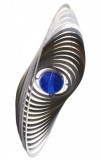 GREEN ENERGY LTD 3D fém szélforgó kör rozsdamentes acélból 15x15 cm széljáték gyöngy betéttel