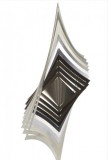 GREEN ENERGY LTD 3D fém szélforgó rozsdamentes acélból 19x19 cm széljáték