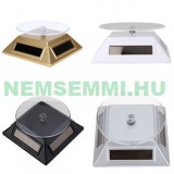 GREEN ENERGY LTD Napelemes forgató, display, termék bemutató ékszer, játék, ásvány termékbemutató ezüst