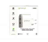 Green_e Intuitive Station Qualcomm Quick charge 3.0 hálózati töltő 2x USB-A csatlakozóval, 3A 27W