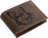 GreenDeed kutyás bőr pénztárca corgi mintával