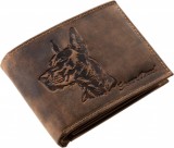 GreenDeed kutyás bőr pénztárca dobermann mintával