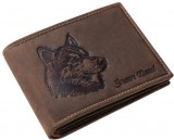 GreenDeed kutyás bőr pénztárca husky mintával