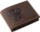 GreenDeed kutyás bőr pénztárca labrador mintával
