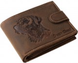 GreenDeed kutyás bőr pénztárca labrador mintával, átfogópánttal