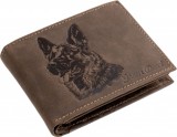 GreenDeed kutyás bőr pénztárca németjuhász mintával