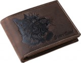 GreenDeed macskás bőr pénztárca házimacska mintával