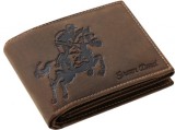 GreenDeed valódi bőr pénztárca lovas ábrával