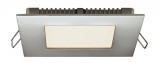 GREENLUX GXDW085 "Vega" LED mennyezeti lámpa, 18W, 1350lm, 2800K, 230V, IP20, 225x225mm, matt króm