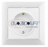 GREENLUX GXKP036 Csatlakozóaljzat SCHUKO PREMIUM fehér 250V 16A 2P+PE