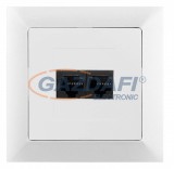 GREENLUX GXKP050 Dupla kommunikációs csatlakozóaljzat 2x8pin PREMIUM fehér
