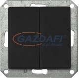 GREENLUX GXKP523 PREMIUM VP-Z M-N Redőnykapcsoló matt fekete 10A