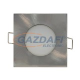 GREENLUX GXLL026 LED BONO süllyesztett szögletes SMD LED lámpa matt króm 5W meleg fehér