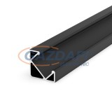 GREENLUX GXLP065 Alumínium sarokprofil (V) 45˙-os dőlésű, max. 12mm széles LED szalagokhoz alumínium