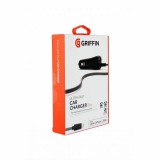 Griffin GC39941-2 autós töltő 1xUSB-A csatlakozóval és rögzített Lightning kábellel 2.4A, 12W