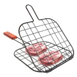 Grillrács húsokhoz fa nyéllel 49x21x1cm 56300