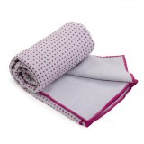 GRIP² jógatörölköző  Bi-color - Grey Aubergine - Bodhi