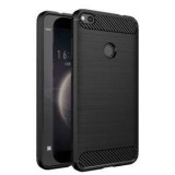 GSMLIVE Carbon Fiber Huawei P8 Lite 2017 P9 Lite 2017 fekete szilikon tok (Forcell)