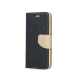GSMLIVE Huawei P40 Pro telefon tok, könyvtok, oldalra nyíló tok, mágnesesen záródó, fekete-arany, Fancy