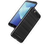 GSMLIVE Huawei Y3 2018 szilikon tok, fekete, Carbon fiber